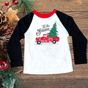 Holiday Time Size 5T “Tis the Season” Baseball Style T-shirt